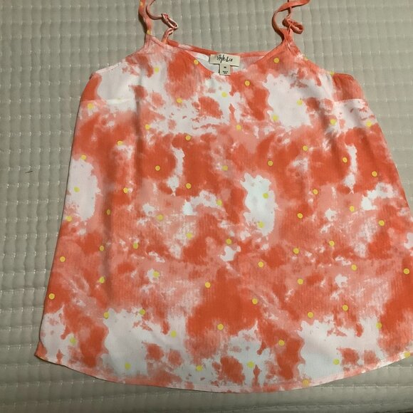 Style & Co. Tank, coral color, size x-small - Picture 4 of 4